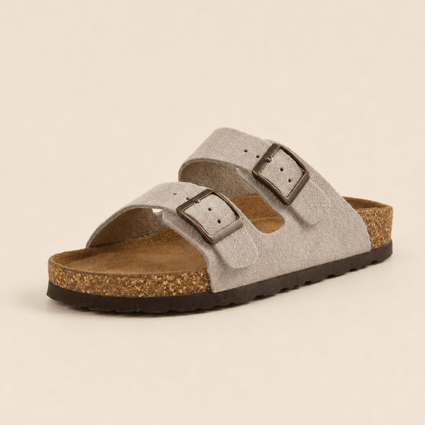 The Authentic elevated Suede Sandals from Qomfort